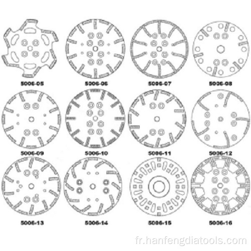 Disques diamantés pour ponceuse à sol